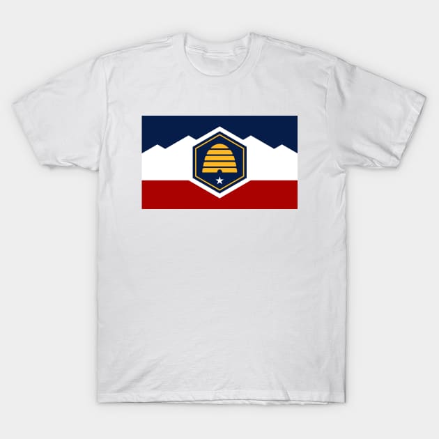 New Utah State Flag T-Shirt by MrFranklin